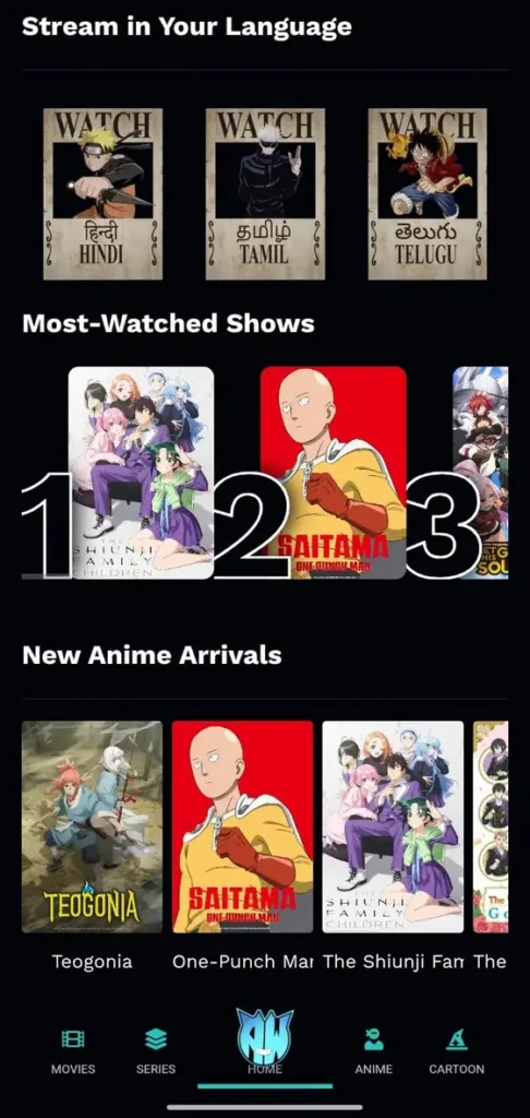 Anime World India App for iOS – Watch Your Favorite Anime Anywhere