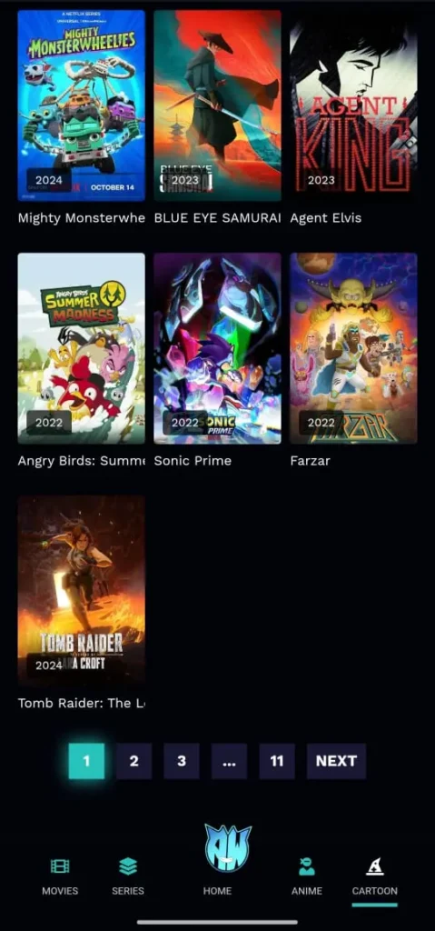 Screenshot Of the Anime World India App